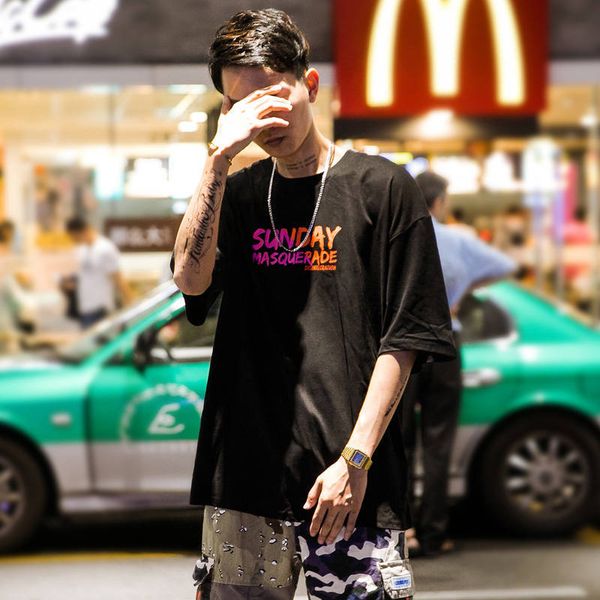 new cool 2019 hip hop half sleeve men t shirt oversized mens streetwear black white cotton tees shirts anime print t shirt, White;black
new cool 2019 hip hop half sleeve men t shirt oversized mens streetwear black white cotton tees shirts anime print t shirt, White;black