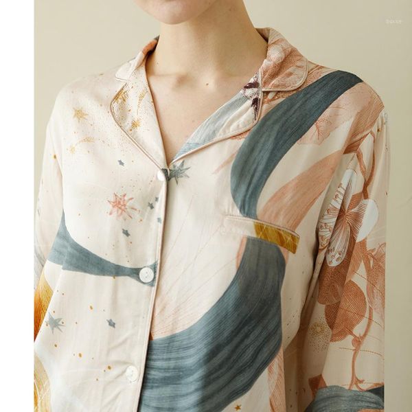 women's sleepwear womens pajamas set palm leaf printing pijamas turn-down collar full sleeve pants pyjamas loungewear home sleep set1, Black;red
women's sleepwear womens pajamas set palm leaf printing pijamas turn-down collar full sleeve pants pyjamas loungewear home sleep set1, Black;red