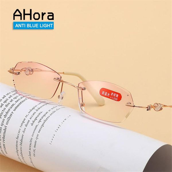 sunglasses ahora 2021 ladies rimless cutting reading glasses for women elegant diamond presbyopic eyewear with anti blie light +1.0 to +4.0, White;black
sunglasses ahora 2021 ladies rimless cutting reading glasses for women elegant diamond presbyopic eyewear with anti blie light +1.0 to +4.0, White;black