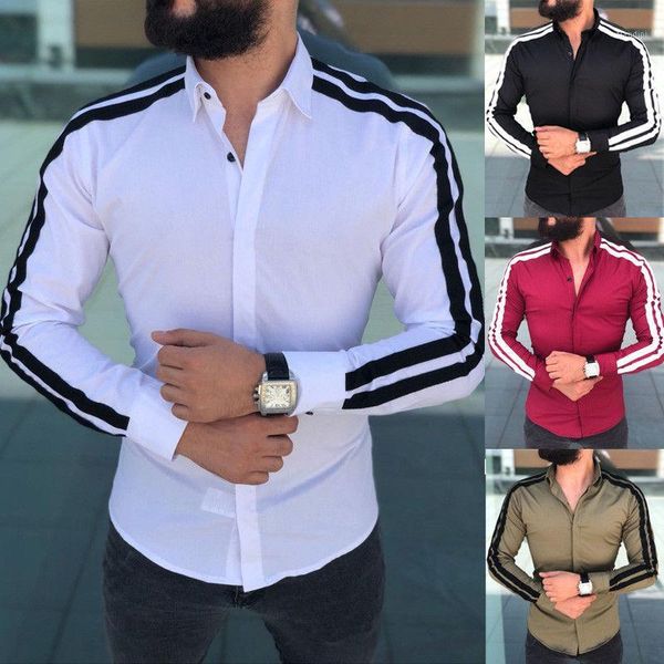 new men fashion shirts casual male slim shirts stylish slim fit long sleeve striped dress mens clothes1, White;black
new men fashion shirts casual male slim shirts stylish slim fit long sleeve striped dress mens clothes1, White;black