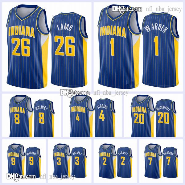 2021 mens pressing customized basketball jerseys 26 lamb 1 warren holiday 4 oladipo 20 mcdermott 9 mcconnell 3 holiday 2 stanley, Black;red
2021 mens pressing customized basketball jerseys 26 lamb 1 warren holiday 4 oladipo 20 mcdermott 9 mcconnell 3 holiday 2 stanley, Black;red