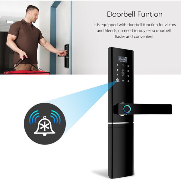 waterproof electronic door lock intelligent biometric door lock smart fingerprint lock with tuya app
waterproof electronic door lock intelligent biometric door lock smart fingerprint lock with tuya app