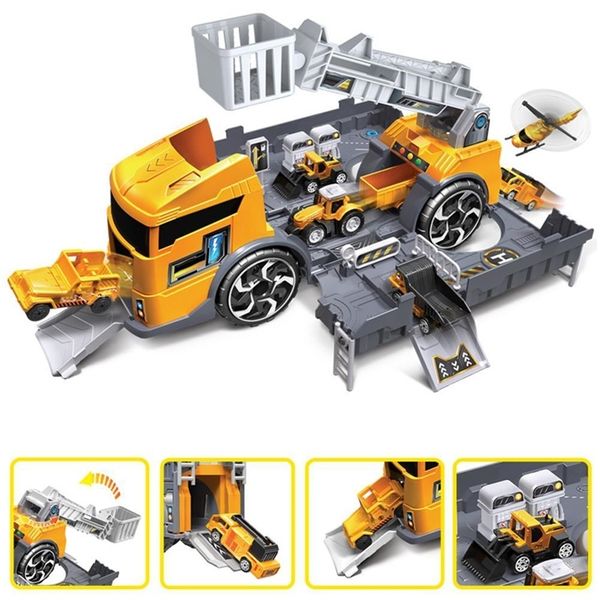 children simulation fire engineering vehicle parking lot educational pull-back car set for kids car model toys y200109
children simulation fire engineering vehicle parking lot educational pull-back car set for kids car model toys y200109
