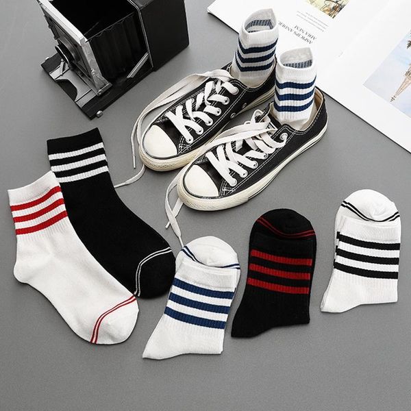 couple striped socks three bars college style wild tide socks korean fashion medium tube male1, Black
couple striped socks three bars college style wild tide socks korean fashion medium tube male1, Black