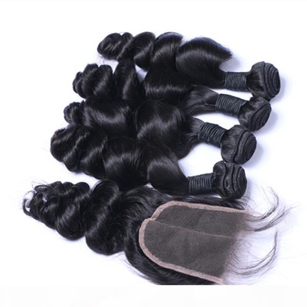 loose wave brazilian human hair weaves 100% unprocessed human hair extensions 3 bundles with lace closure brazilian human hair weave bundles, Black;brown
loose wave brazilian human hair weaves 100% unprocessed human hair extensions 3 bundles with lace closure brazilian human hair weave bundles, Black;brown