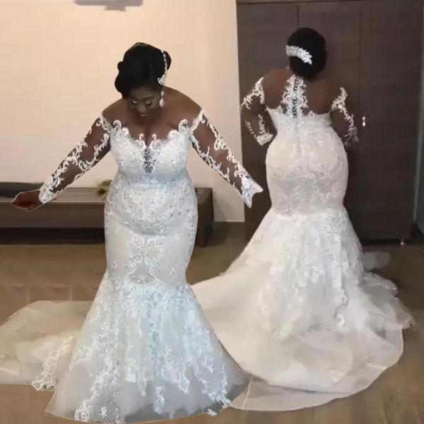 2021 new african mariage robot mermaid dress big frizzy ribbon sheer sleeves wedding gowns kprz, White
2021 new african mariage robot mermaid dress big frizzy ribbon sheer sleeves wedding gowns kprz, White