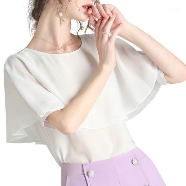 women's blouses & shirts large size women summer blouse butterfly sleeve chiffon high street fashion female plus -7xl 8xl1, White
women's blouses & shirts large size women summer blouse butterfly sleeve chiffon high street fashion female plus -7xl 8xl1, White