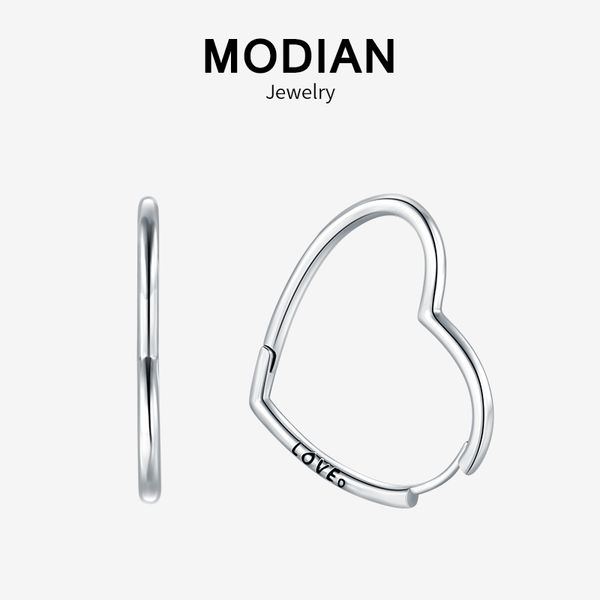 modian new sale 100% 925 sterling silver heart love luxury hoop earrings fashion dangale earring for women party fine jewelry 200923, Golden;silver
modian new sale 100% 925 sterling silver heart love luxury hoop earrings fashion dangale earring for women party fine jewelry 200923, Golden;silver
