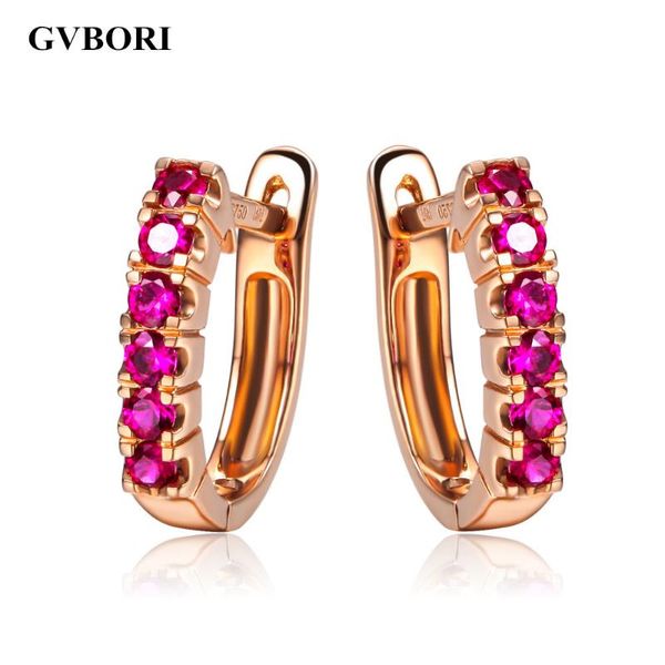 hoop & huggie gvbor i8k gold luxury ruby earrings for women fine jewelry engagement women's day gift, Golden;silver
hoop & huggie gvbor i8k gold luxury ruby earrings for women fine jewelry engagement women's day gift, Golden;silver