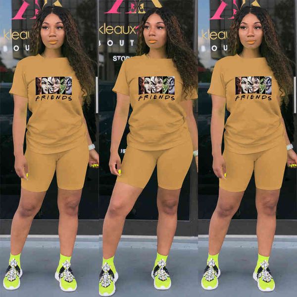 early autumn women fashion casual printing sports short sleeve round neck shorts two piece set, Gray
early autumn women fashion casual printing sports short sleeve round neck shorts two piece set, Gray
