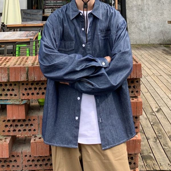 2021 new privathinker men's solid color long sleeve denim shirt woman vintage oversize streetwear man casual clothing hip hop hxe0, White;black
2021 new privathinker men's solid color long sleeve denim shirt woman vintage oversize streetwear man casual clothing hip hop hxe0, White;black