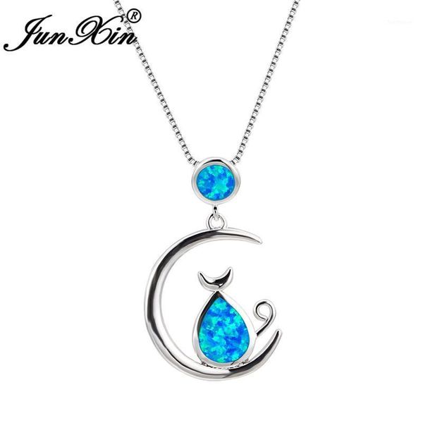 girls cute moon cat pendant necklaces for women silver color female teardrop white blue fire opal necklace wedding jewelry1
girls cute moon cat pendant necklaces for women silver color female teardrop white blue fire opal necklace wedding jewelry1