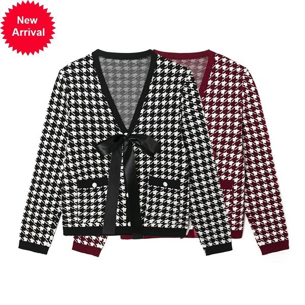 autumn 2021 new new houndstooth designer bow elegant sweater stylish temperament girl's women's long sleeve y27n, White;black
autumn 2021 new new houndstooth designer bow elegant sweater stylish temperament girl's women's long sleeve y27n, White;black