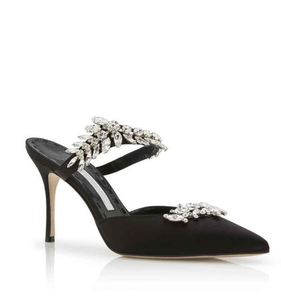 luxury summer lurum crystal satin slipper sandals shoes eleagtn pointed toe high heels strass embellishments sandalias exquisite lady pumps, Black
luxury summer lurum crystal satin slipper sandals shoes eleagtn pointed toe high heels strass embellishments sandalias exquisite lady pumps, Black