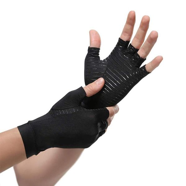 1 pair arthritis compression gloves for women men joint pain relief half finger brace therapy wrist support anti-slip, Blue;gray
1 pair arthritis compression gloves for women men joint pain relief half finger brace therapy wrist support anti-slip, Blue;gray