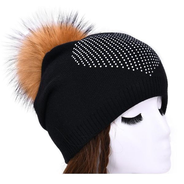 real fur ball cap pom poms winter hat for women girl 's rhinestone hat knitted beanies cap brand new thick fe qylyop
real fur ball cap pom poms winter hat for women girl 's rhinestone hat knitted beanies cap brand new thick fe qylyop