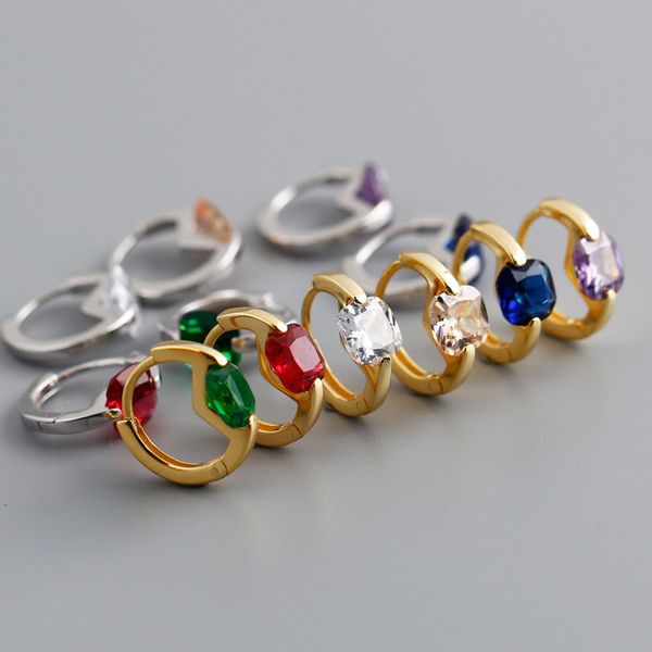 925 sterling silver colorful cz zircon square earrings for women new wedding engagement earring geometric circle earring, Black
925 sterling silver colorful cz zircon square earrings for women new wedding engagement earring geometric circle earring, Black