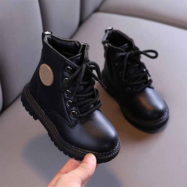 2020 autumn winter children boots british style lace up ankle boot girls boys baby kids shoes white black pink non-slip booties
2020 autumn winter children boots british style lace up ankle boot girls boys baby kids shoes white black pink non-slip booties