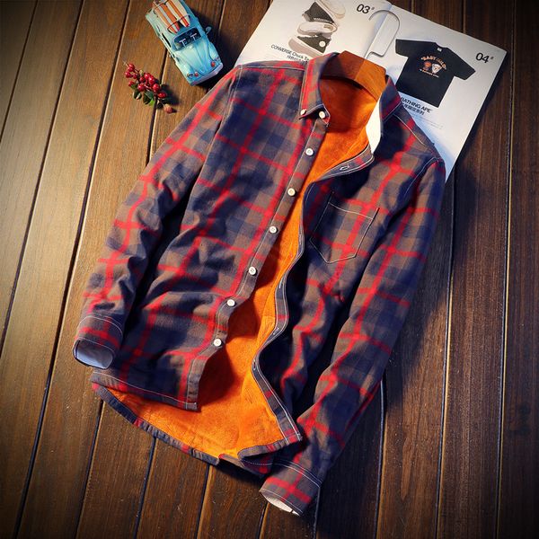 men's brand winter long-sleeved shirts men's casual plus velvet thick plaid large size shirt trendy men's harajuku warm jacke, White;black
men's brand winter long-sleeved shirts men's casual plus velvet thick plaid large size shirt trendy men's harajuku warm jacke, White;black