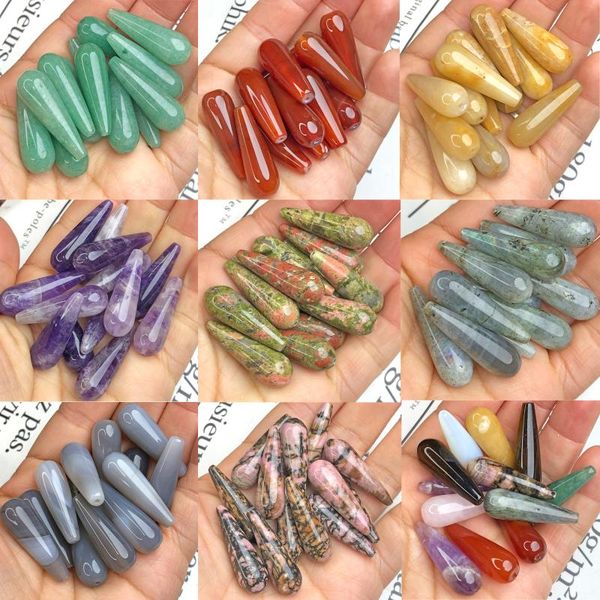 other 10x30mm natural water drop agates tiger eye amethysts unakite stone beads loose spacer for jewelry making diy accessories
other 10x30mm natural water drop agates tiger eye amethysts unakite stone beads loose spacer for jewelry making diy accessories