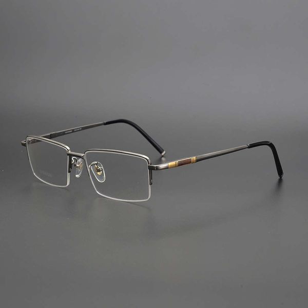 men's half busins titanium pure large 24k wide face spectacle frame with ultra light gold wire myopia glass, White;black
men's half busins titanium pure large 24k wide face spectacle frame with ultra light gold wire myopia glass, White;black