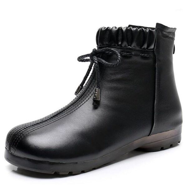 boots elegant comfort cowhide leather flat soft bottom non-slip women autumn winter fashion warm snow1, Black
boots elegant comfort cowhide leather flat soft bottom non-slip women autumn winter fashion warm snow1, Black