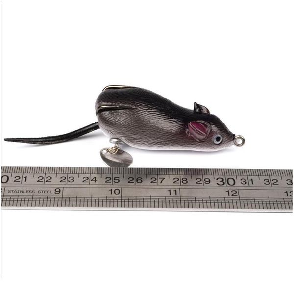 1pcs 3d eyes 7cm 17.43g black soft mouse 2 hooks bait bells sound bass fishing lure frog sil artificial set bbydbo
1pcs 3d eyes 7cm 17.43g black soft mouse 2 hooks bait bells sound bass fishing lure frog sil artificial set bbydbo