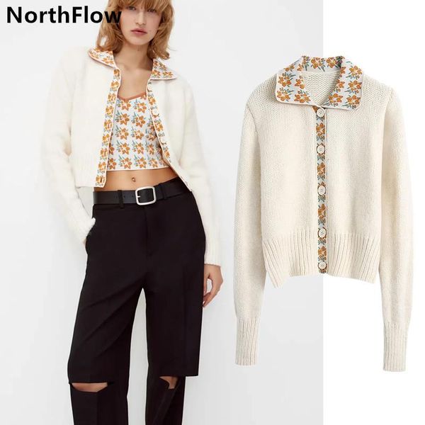 women's knits & tees northflow 2021 sweaters autumn and winter women pull femme parthwork panelled cadigans knit, White
women's knits & tees northflow 2021 sweaters autumn and winter women pull femme parthwork panelled cadigans knit, White