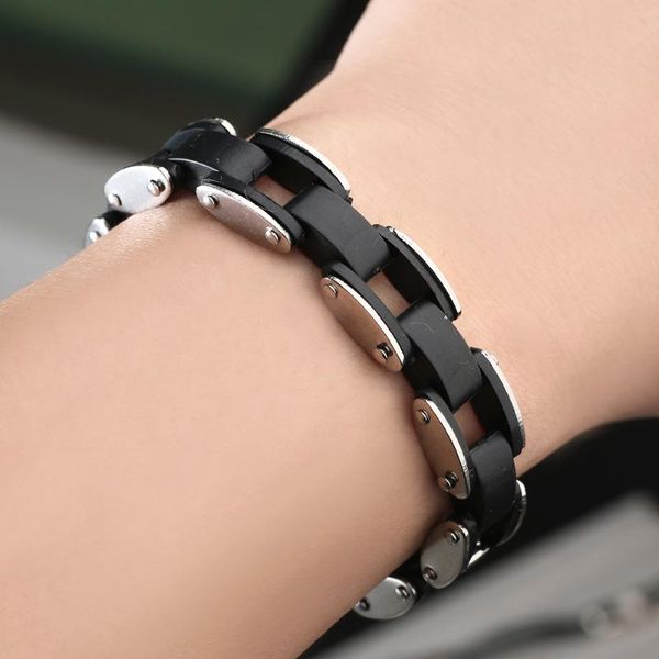 punk stainless steel mens bracelet fashion jewelry bike bicycle chain jewellery pulsera hombre acero inoxidable gift wholesale, Golden;silver
punk stainless steel mens bracelet fashion jewelry bike bicycle chain jewellery pulsera hombre acero inoxidable gift wholesale, Golden;silver