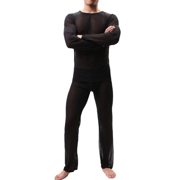 kwan.z pijama hombre thin transparent men underwear pajamas sleepwear long sleevess pyjamas men mesh comfortable set y200422, Black;brown
kwan.z pijama hombre thin transparent men underwear pajamas sleepwear long sleevess pyjamas men mesh comfortable set y200422, Black;brown