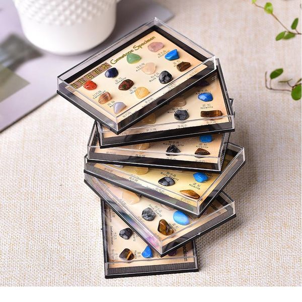 1set natural crystal stone rock mineral specimen teaching specimens jaspery gift box healing stone gifts for jllpqr, Black
1set natural crystal stone rock mineral specimen teaching specimens jaspery gift box healing stone gifts for jllpqr, Black