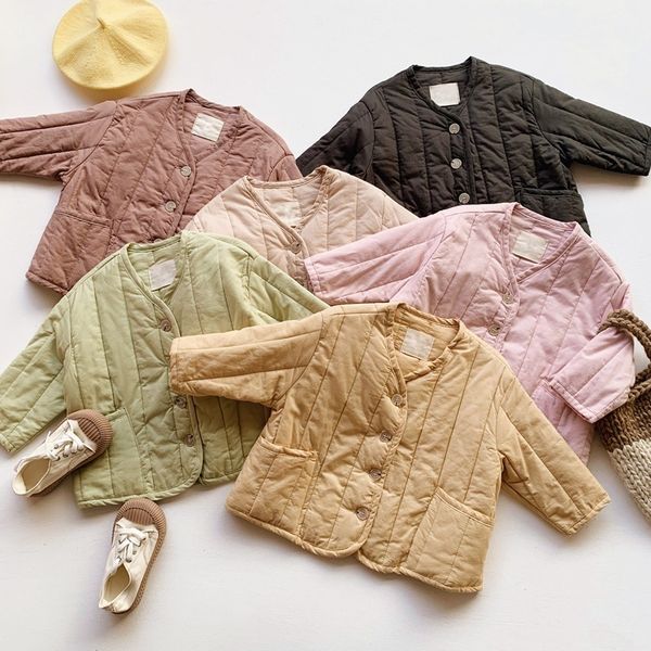autumn winter baby girls solid color quilted thin coats baby boys 6 colors casual jackets outwear lj200813, Blue;gray
autumn winter baby girls solid color quilted thin coats baby boys 6 colors casual jackets outwear lj200813, Blue;gray