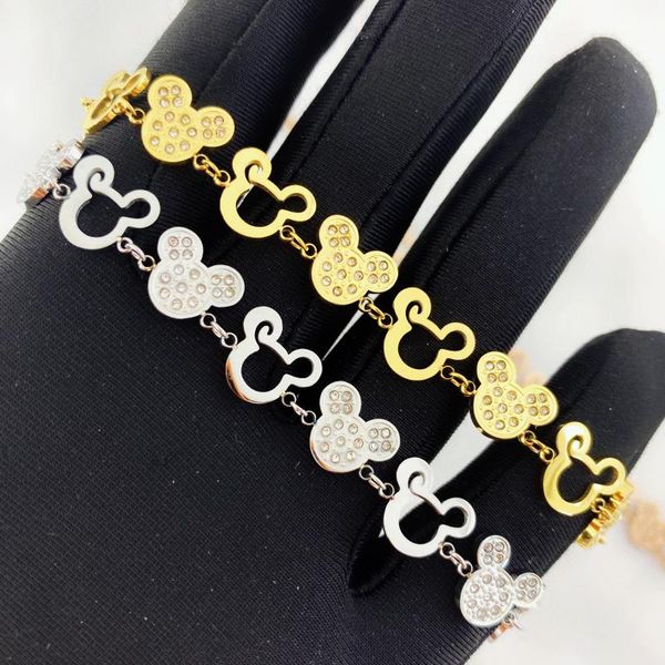 cartoon kawaii mouse bracelet titanium steel chain necklace inlaid crystal fashion trendy women jewelry birthday gift, Black
cartoon kawaii mouse bracelet titanium steel chain necklace inlaid crystal fashion trendy women jewelry birthday gift, Black