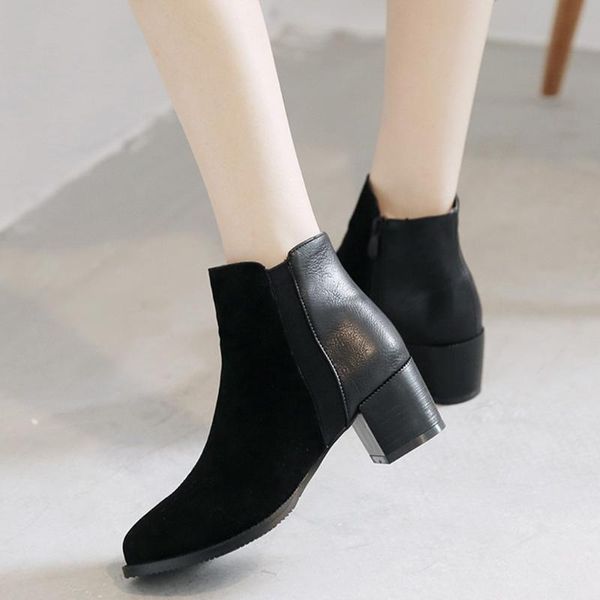 shoes women retro thick high heel zipper single boot student large size ankle boots botas mujer invierno 2020 zapatos de mujer, Black
shoes women retro thick high heel zipper single boot student large size ankle boots botas mujer invierno 2020 zapatos de mujer, Black