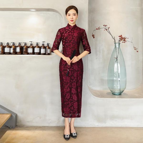 chinese gold velvet evening party dress chinese style women velour qipao improved half sleeve print cheongsam vestidos1, Red
chinese gold velvet evening party dress chinese style women velour qipao improved half sleeve print cheongsam vestidos1, Red