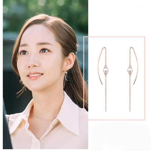 double fair retro long pearl dangle earrings for women tassel fashion chain metal texture ale statement earrings dfkc1531, Silver
double fair retro long pearl dangle earrings for women tassel fashion chain metal texture ale statement earrings dfkc1531, Silver