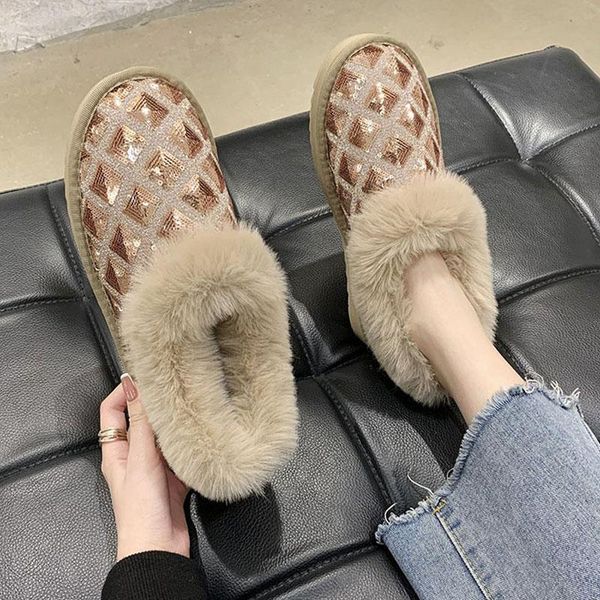 women snow boots causal winter warm ladies ankle boots fashion bling female platform short booties fashion woman furry shoes, Black
women snow boots causal winter warm ladies ankle boots fashion bling female platform short booties fashion woman furry shoes, Black