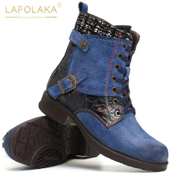 lapolaka large sizes 43 square heels woman winter shoes female vintage shoelaces ankle boots, Black
lapolaka large sizes 43 square heels woman winter shoes female vintage shoelaces ankle boots, Black
