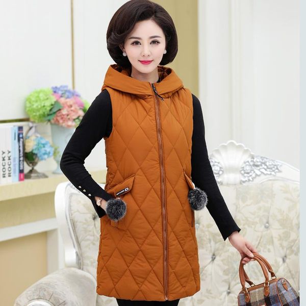 women's vests women winter slim warm long parka vest coat sleeveless jacket waistcoat plus size 5xl clothing hooded outwear colete femi, Black;white
women's vests women winter slim warm long parka vest coat sleeveless jacket waistcoat plus size 5xl clothing hooded outwear colete femi, Black;white