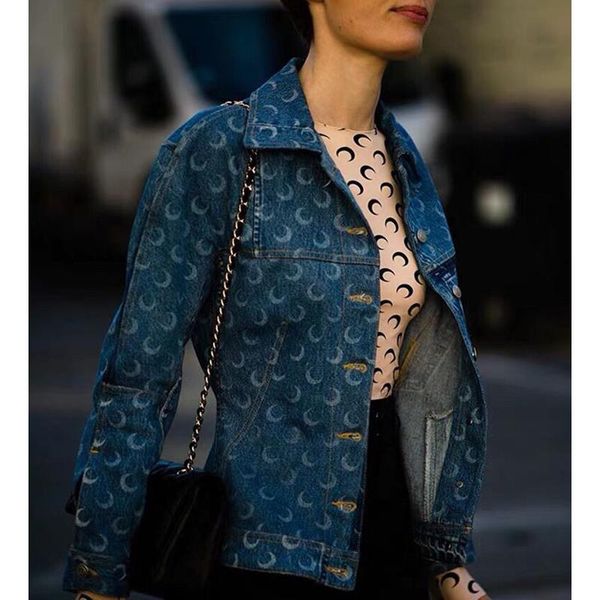 8.10 2021 new denim coat women moon print pattern short slim long sleeve jacket coat ladies, Black;brown
8.10 2021 new denim coat women moon print pattern short slim long sleeve jacket coat ladies, Black;brown