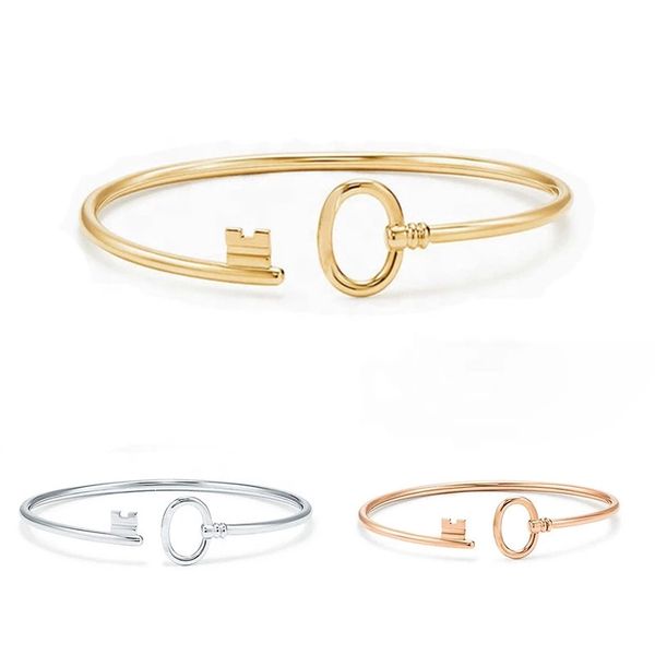 the tiff 925 sterling silver key shape open bracelet is suitable for women to use in social occasions, Black
the tiff 925 sterling silver key shape open bracelet is suitable for women to use in social occasions, Black