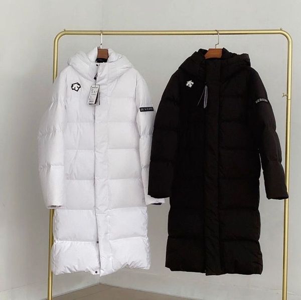 men's down jacket men's winter jacket coat white duck down coat black white men's and women's long hooded down jacket s