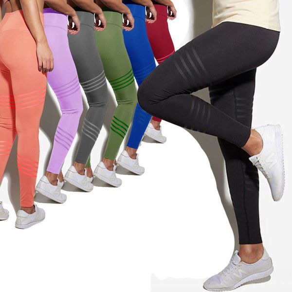 high waist yoga tights sports solid color leggings 4-needle 6-thread women's pants, Black
high waist yoga tights sports solid color leggings 4-needle 6-thread women's pants, Black