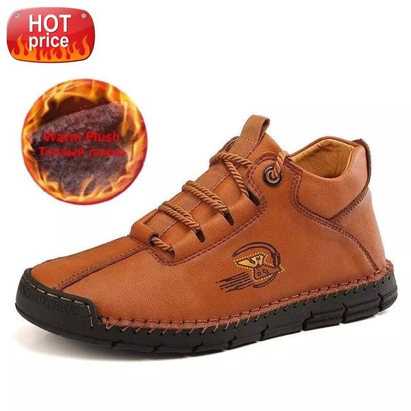 brand winter men boots fur warm men snow boots leather waterproof ankle lace-up man motorcycle outdoor sneakers 38-46 #bw6z 
brand winter men boots fur warm men snow boots leather waterproof ankle lace-up man motorcycle outdoor sneakers 38-46 #bw6z