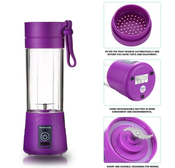 380ml portable blender juicer cup usb rechargeable electric matic smoothie vegetable fruit citrus orange juice bbygoe xmh_home
380ml portable blender juicer cup usb rechargeable electric matic smoothie vegetable fruit citrus orange juice bbygoe xmh_home