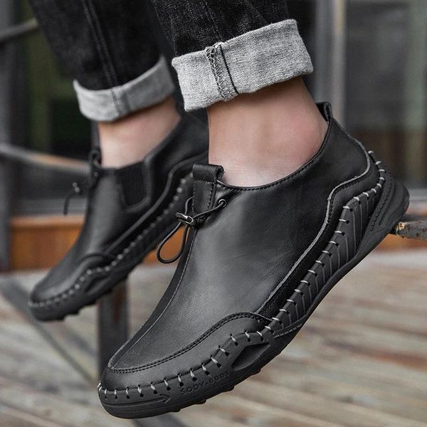 leather shoes men slip on loafers fashion casual shoes soft driving men outdoor flats walking man footwear big size 48 #df8i, Black
leather shoes men slip on loafers fashion casual shoes soft driving men outdoor flats walking man footwear big size 48 #df8i, Black