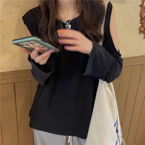 early autumn 2020 new online red korean loose and versatile show thin round neckshoulder long sleeve t-shirt t-shirt for women 80xhg, White
early autumn 2020 new online red korean loose and versatile show thin round neckshoulder long sleeve t-shirt t-shirt for women 80xhg, White