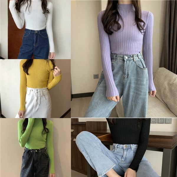 2020 autumn sweater korean edition outer sweater women's half high collar slim fitting pullover coat pullover long sleeve pit stripe bo, White;black
2020 autumn sweater korean edition outer sweater women's half high collar slim fitting pullover coat pullover long sleeve pit stripe bo, White;black