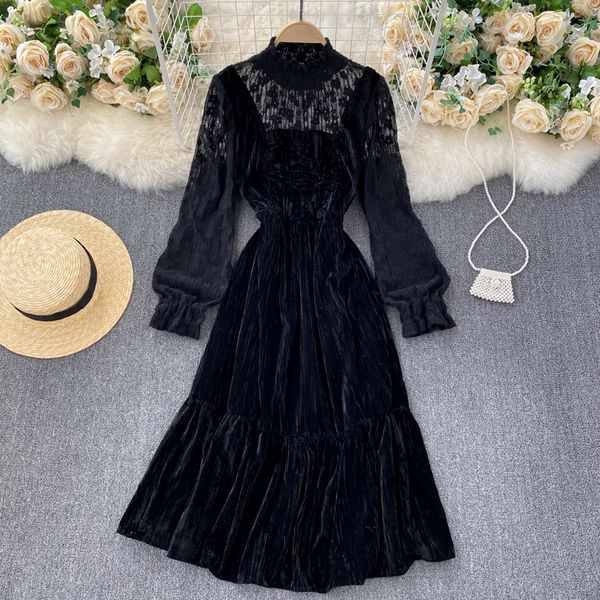 2021 new sweet singiny frilly girly long-sleeve solid to-line fall chic streetwear dress ajzi, Black;gray
2021 new sweet singiny frilly girly long-sleeve solid to-line fall chic streetwear dress ajzi, Black;gray