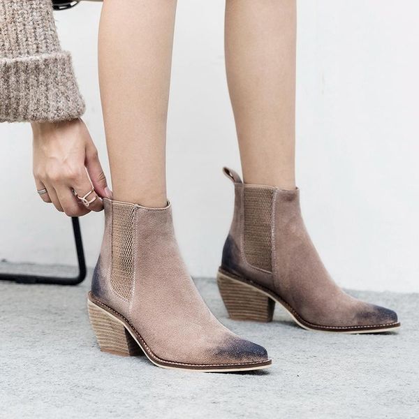 leather genuine ankle boots for women high heel boots pointed toe 2020 winter fashion shoes woman botas mujer botte femme, Black
leather genuine ankle boots for women high heel boots pointed toe 2020 winter fashion shoes woman botas mujer botte femme, Black